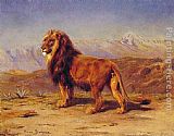 Lion in a Landscape by Rosa Bonheur